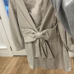 ASOS Cream Bow-Tie Dress